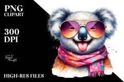 Whimsical Koala with Sunglasses, PNG Product Image 2