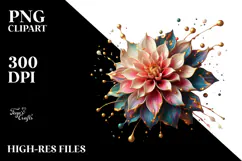 Shiny Dahlia Made of , PNG Product Image 2