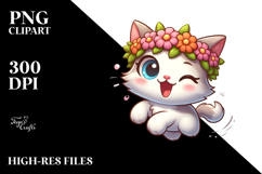 Silly Koala with Flower Crown PNG Product Image 2