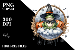 Frog Dressed for Halloween PNG Product Image 2