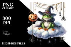 Frog Dressed for Halloween PNG Product Image 2