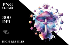 Magical Celestial Mushroom, Transparent PNG Product Image 2