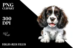 Expressive Baby English Springer Spaniel, PNG Product Image 2