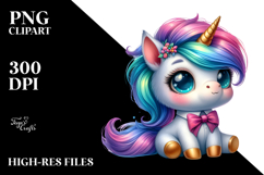 Cute Baby Unicorn PNG Product Image 2