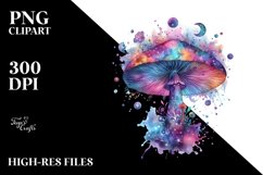 Magical Celestial Mushroom Watercolor Product Image 1