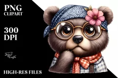 Funny Bear in Musketeer Suit PNG Product Image 3