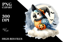 Cute Baby Macaw Halloween PNG Product Image 2