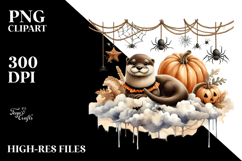 Otter Dressed for Halloween PNG Product Image 2