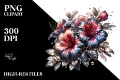 Detailed Shiny Azalea with Metallic Insertions | Sublimation Product Image 3