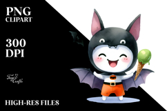 Funny Halloween Bat PNG Product Image 2