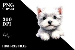 Expressive Baby West Highland White Terrier, Transparent PNG Product Image 2