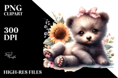 Happy Baby Bear PNG Product Image 2