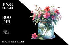 Jar Impatiens Watercolor Product Image 2