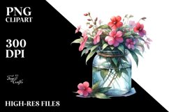 Jar Impatiens Watercolor Product Image 1