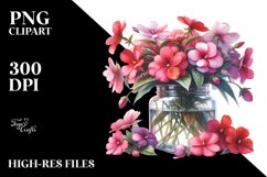Jar Impatiens Watercolor Product Image 3