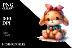 Colorful Cute Old Plush Rabbit Product Image 3