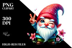 Valentines Gnome winking PNG Product Image 2