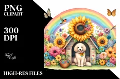 Colorful Flower and Sunflower | Striking Rainbow | Butterfly Product Image 3