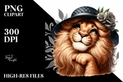Detailed Funny Cute Lion | Sublimation Clipart Product Image 3