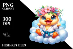 Baby Duck Karate PNG Product Image 2