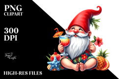 Whimsical Gnome Drinking PNG Product Image 2