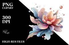 Crocus Stained Watercolor PNG Product Image 2
