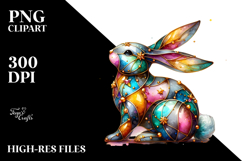 Colorful Bunny PNG Product Image 2