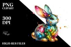 Colorful Bunny PNG Product Image 2