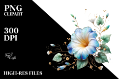 Morning Glory Watercolor, PNG Product Image 2