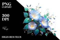 Morning Glory Watercolor, PNG Product Image 2