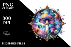 Magical Celestial Mushroom Tarot Splash PNG Product Image 2