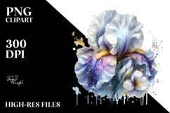 Iris with Golden Insertions, High-Res PNG Product Image 2