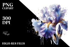 Iris with Golden Insertions, High-Res PNG Product Image 2
