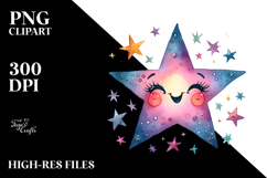 Simple Smiling Star, High-Quality PNG Product Image 2