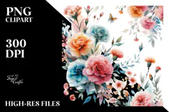 Carnation Watercolor, Transparent PNG Product Image 2
