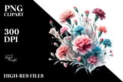 Watercolor Carnation PNG Product Image 2