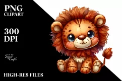 Vibrant Colorful Brownish Cute Plush Lion | Sublimation Product Image 3
