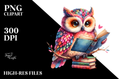 Vibrant Book Reading Clipart Product Image 2