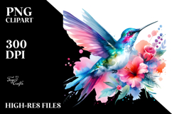 Vibrant Hummingbird Clipart Product Image 2