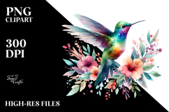 Vibrant Hummingbird Clipart Product Image 2