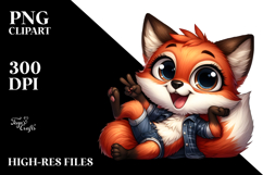 Playful Silly Fox PNG Product Image 2