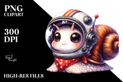 Cute Snail with Punk Look, Transparent PNG Product Image 2