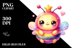 Smiling Baby Bee on Sun PNG Product Image 2