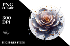 Glossy Rose Sublimation PNG Product Image 2
