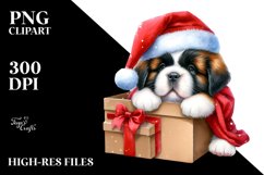 Expressive Baby Saint Bernard PNG Product Image 3