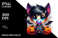 Mischievous Bat Boy PNG Product Image 2