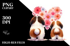 Doodled Flower Dachshund, Transparent PNG Product Image 2