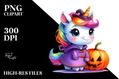 Baby Unicorn Watercolor Clipart Product Image 3