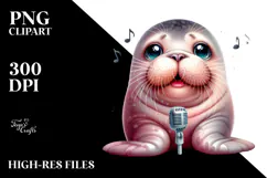 Energic Baby Walrus PNG Product Image 2