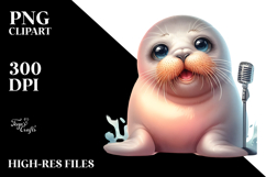 Energic Baby Walrus PNG Product Image 2
